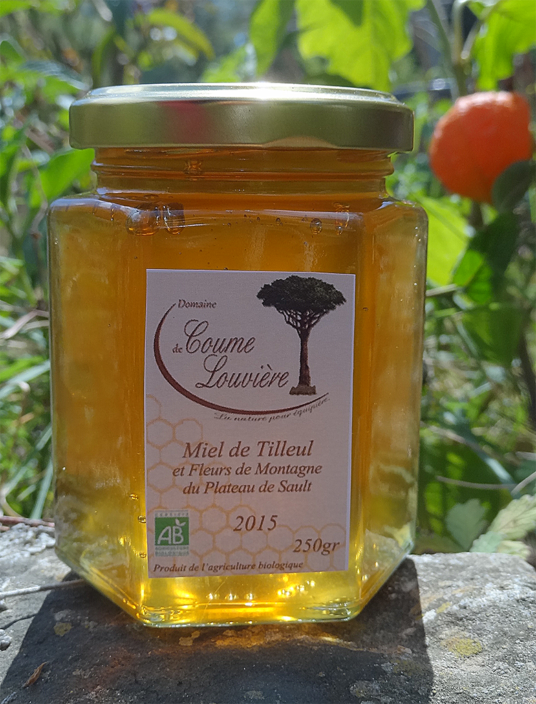 Miel de Tilleul et Fleurs sauvages du Plateau de Sault BIO en pot de 250g