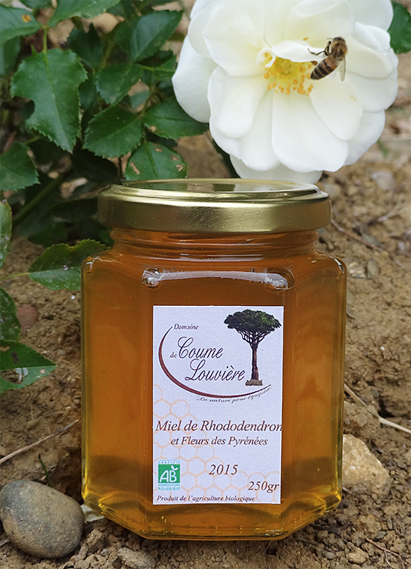 Miel de Rhododendron et Fleurs des Pyrénées Bio en pot de 250g