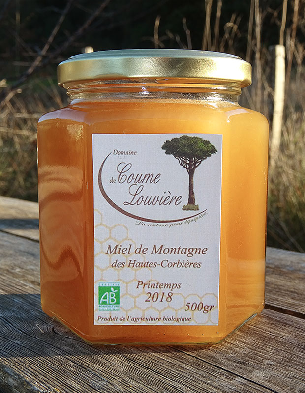 Miel de Montagne des Hautes-Corbières Bio de printemps en pot de500g